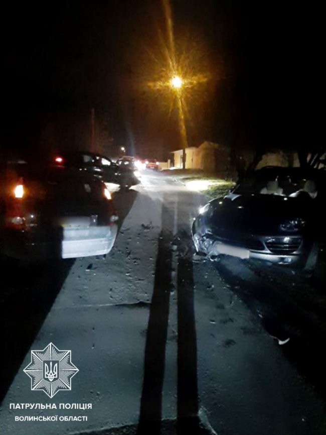 У Луцьку п’яний водій за вечір скоїв дві ДТП. ФОТО