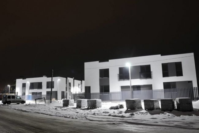 На ЖК «Оріон» встановили вечірнє освітлення*