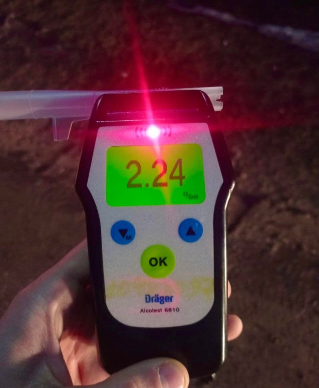 На Волині спіймали п'яного мотоцикліста