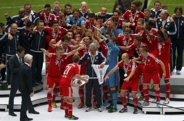 Як Тимощук святкував чемпіонство «Баварії». ФОТО