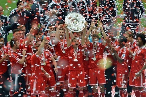 Як Тимощук святкував чемпіонство «Баварії». ФОТО