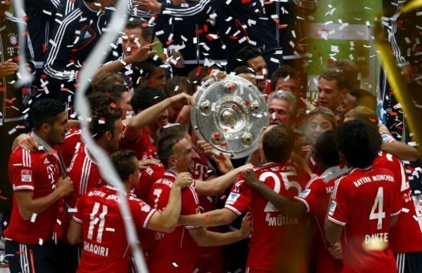 Як Тимощук святкував чемпіонство «Баварії». ФОТО