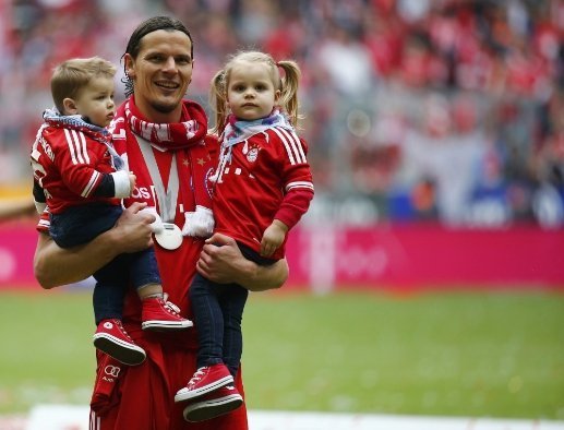 Як Тимощук святкував чемпіонство «Баварії». ФОТО