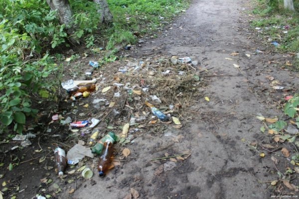 Під вікнами луцької багатоповерхівки ‒ стихійне сміттєзвалище. ФОТО