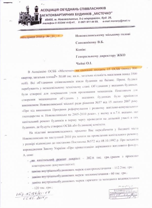 Мера Нововолинська «завалюють» проханнями про ремонт дворів. ДОКУМЕНТ