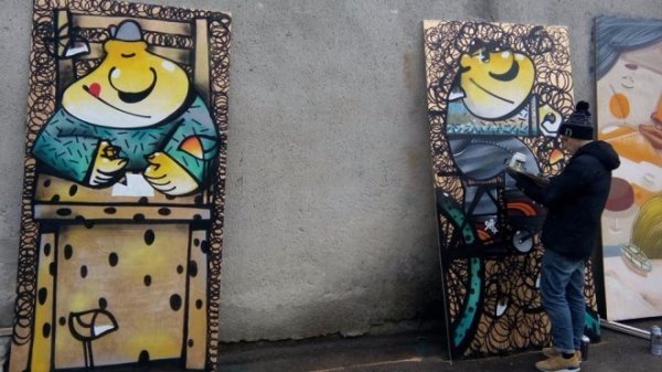 Луцькі художники оздобили стіни лікарні графіті. ФОТО