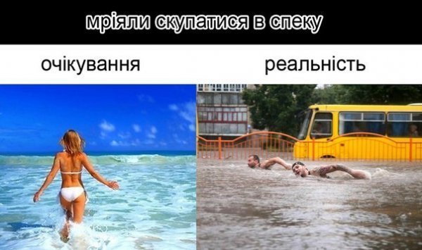 Луцький «потоп»: інтернет жартує