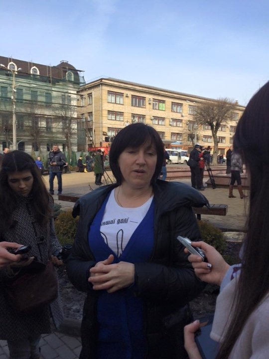 Волинські автомайданівці взяли участь у акції протесту в Вінниці. ФОТО 