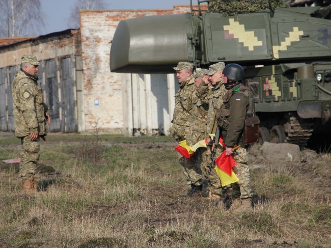 На Волині - навчання зенітників. ФОТО