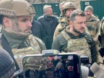  Зеленський відвідав Бучу, в якій виявлені масові вбивства мирних жителів