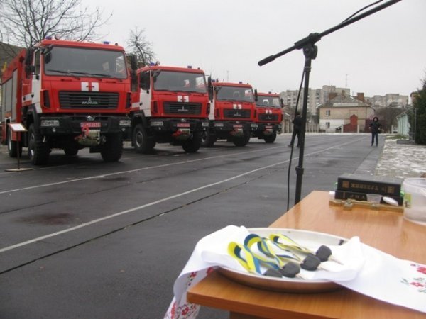 У Луцьку - 4 нових пожежних авто