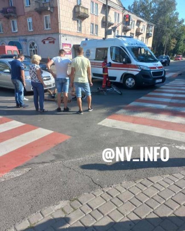 На Волині легковик збив велосипедиста. ФОТО