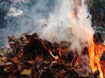 У Луцьку патрульні помітили чоловіка, який розпалив багаття на вулиці