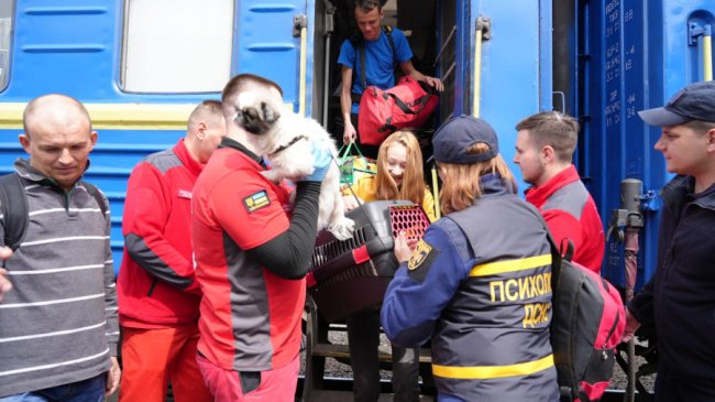 На Волинь прибув черговий евакуаційний потяг з Донеччини. ФОТО