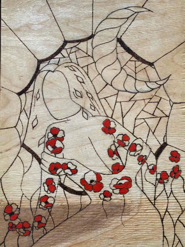 Волинянка малює картини вогнем та металом. ФОТО