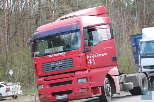 На Волині перекинулась вантажівка з курятиною. ФОТО