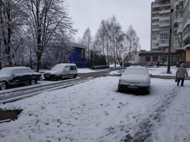 У Луцьку автохам регулярно паркується на газоні. ФОТО