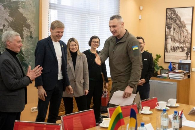 «Співпраця тільки зміцнюється»: Кличко зустрівся з мером литовського Вільнюса. ФОТО
