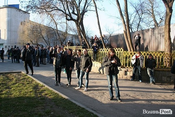 Пожежа в центрі Луцька. ФОТОРЕПОРТАЖ