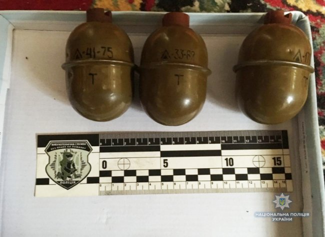 У волинянина вилучили три гранати. ФОТО