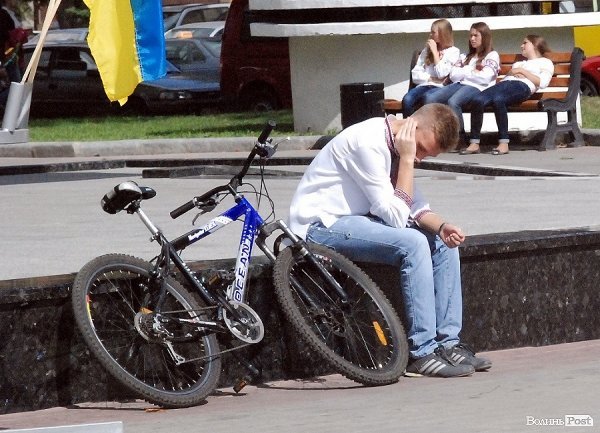 Масовий велопробіг до Дня Незалежності в Луцьку. ФОТО
