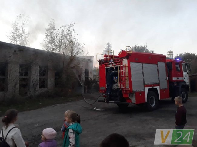 У місті на Волині горіла котельня. ФОТО