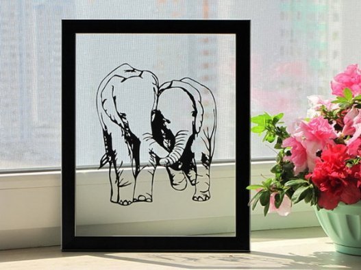 Зворушливі паперові силуети. ФОТО