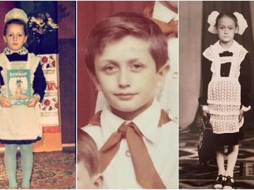 Піонерські краватки та білі колготи: якими були волинські віпи у шкільні роки. ФОТО