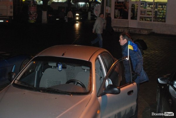 У Луцьку відбувся авто-, велопробіг в підтримку Євромайдану. ФОТО