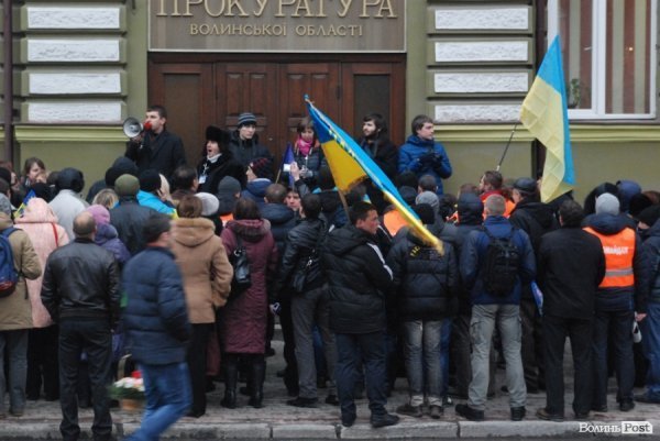 Пікет міліції та прокуратури в Луцьку. ФОТО
