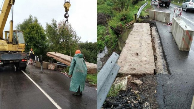 Під Луцьком дорожники відремонтували пошкоджений міст