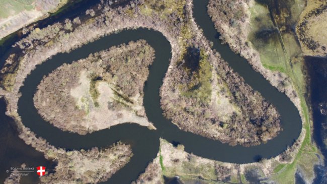 Річка Стир з висоти пташиного польоту. ФОТО