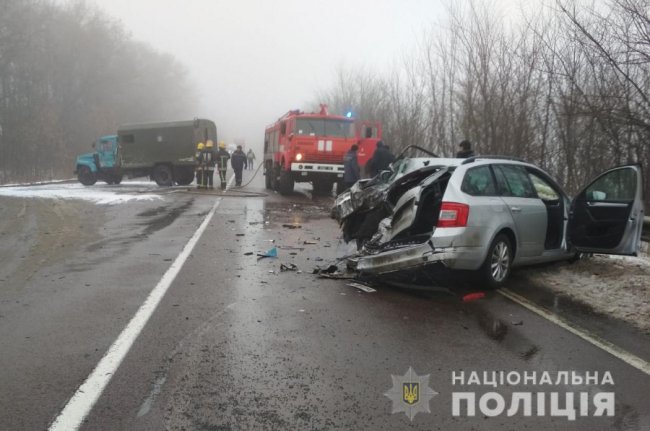 У поліції повідомили деталі ДТП на Волині за участю чотирьох авто. ФОТО