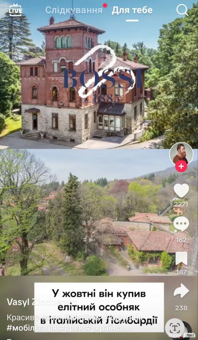 У тіктоці поширюють фейк про начальника Волинської ОВА Погуляйка та його особняк в Італії