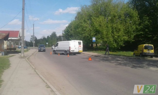 У Луцьку бус зіткнувся з маршруткою