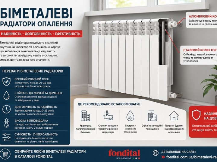 Коли біметалеві радіатори — єдино правильний вибір