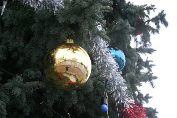 Прикраса на центральній ялинці Луцька