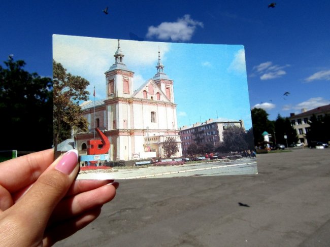 У місті на Волині пам’ятні місця порівняли із ретро-листівками. ФОТО