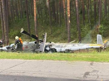 У Білорусі розбився російський військовий вертоліт