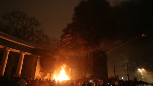 Сутички на Грушевського. ФОТО