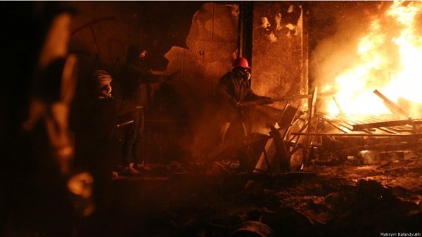 Сутички на Грушевського. ФОТО