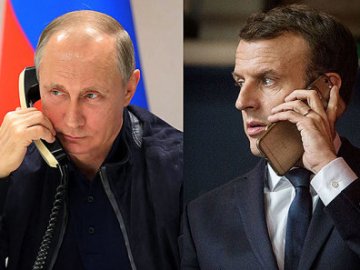 Макрон розповів Зеленському про підсумки переговорів з Путіним