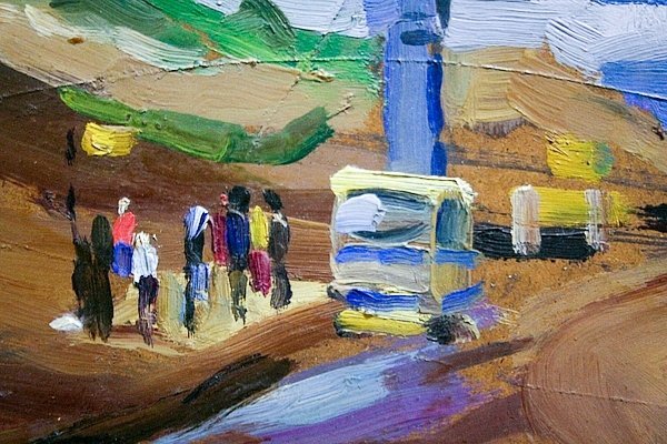 Луцький транспорт на картинах Якубека. ФОТО