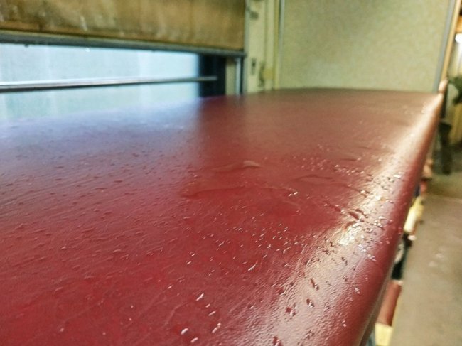 Місця «мокрющі»: у вагоні потяга «Ковель-Чернівці» протікає стеля. ФОТО