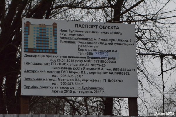 Неподалік центру Луцька хочуть побудувати новий навчальний заклад. ФОТО