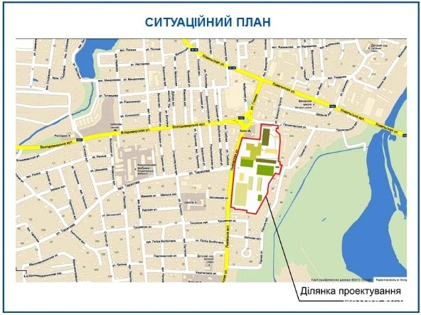 Ситуаційний план розміщення майбутнього студмістечка