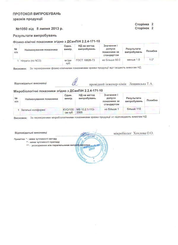 У Маневичах санстанція приховала результати аналізу забрудненої води,‒ «Свобода». ДОКУМЕНТ