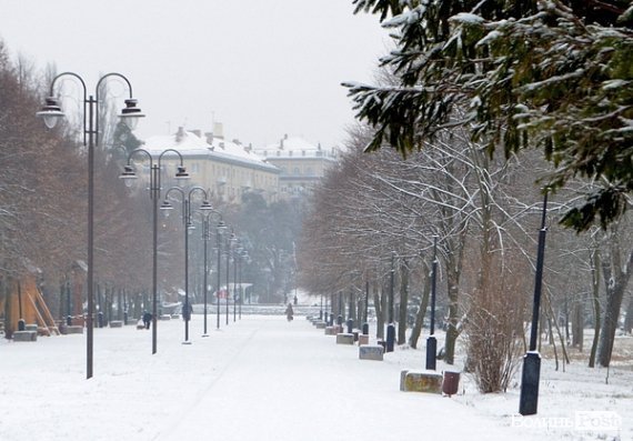 Луцьк засипало снігом. ФОТО