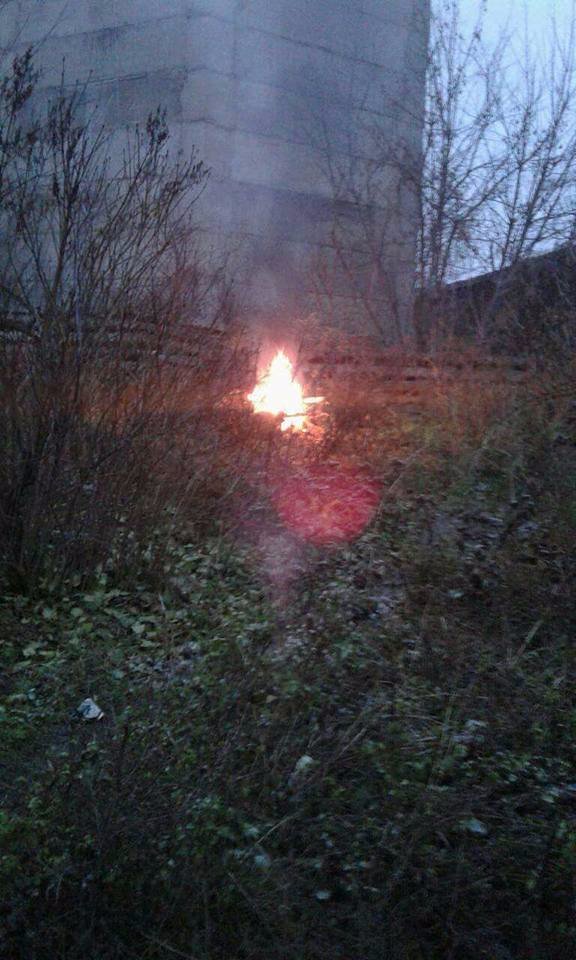 На вулиці зима, а лучан штрафують за багаття. ФОТО