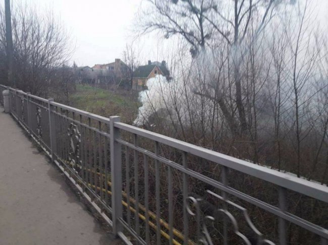 На вулиці зима, а лучан штрафують за багаття. ФОТО